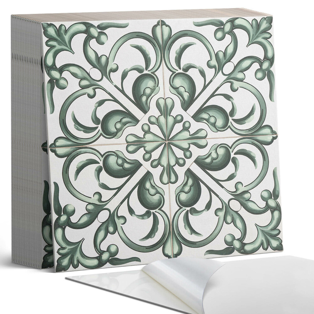 Plăci de vinil autoadezive Un motiv vegetal în simetrie armonioasă