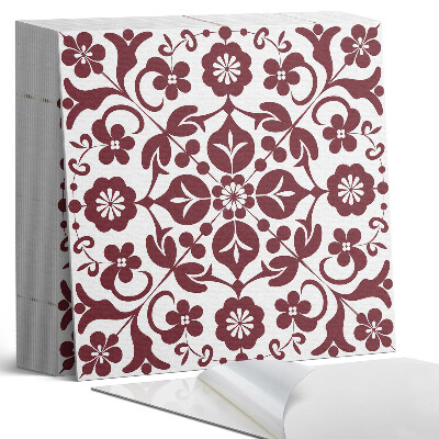 Plăcile de vinil Model floral cu detalii decorative