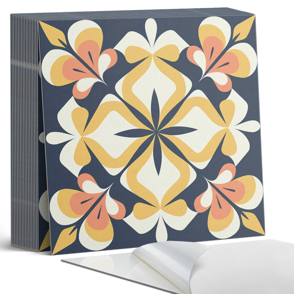 Plăci din PVC autoadezive Motiv floral sub formă de geometrie