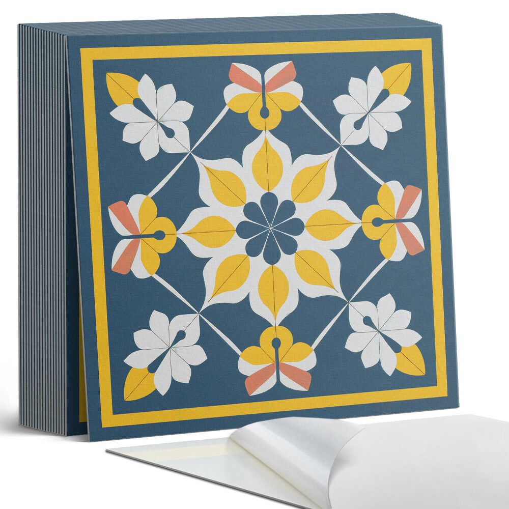 Plăci din PVC autoadezive Armonie florală în simetrie