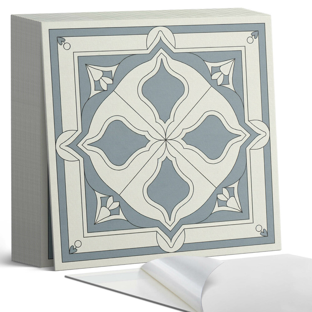 Plăcile de vinil Motiv floral pe ceramică