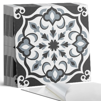 Plăcile de vinil Motiv floral cu detalii decorative