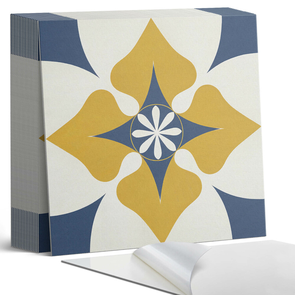 Plăci de vinil autoadezive Un motiv floral cu o formă armonizată