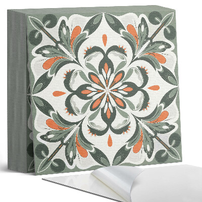 Plăci din PVC autoadezive Motiv floral cu frunze verzi