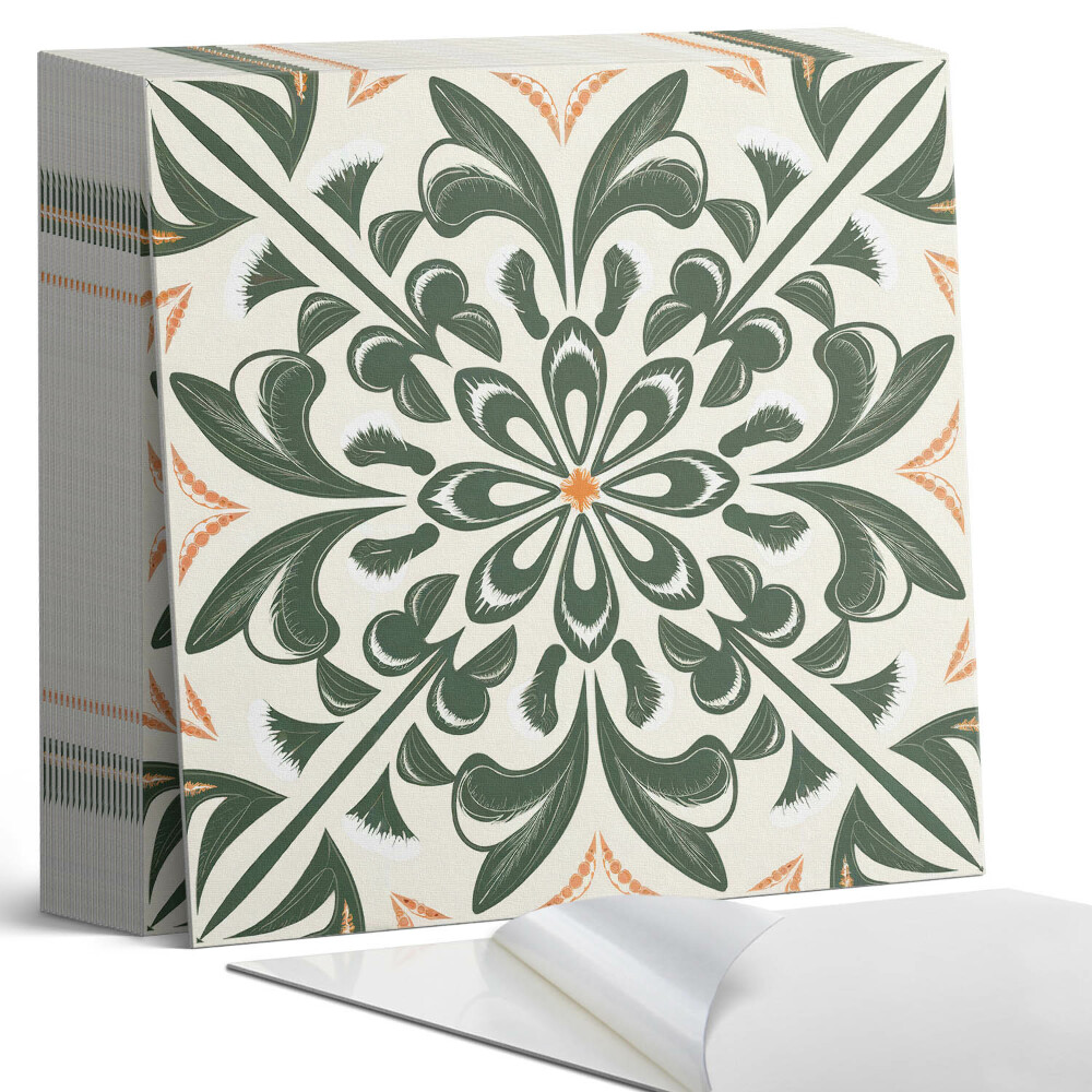 Plăcile de vinil Motiv floral cu frunze