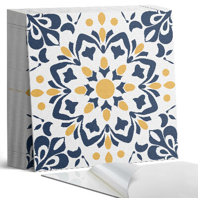 Plăci de vinil autoadezive Mandala florală într-un stil artistic