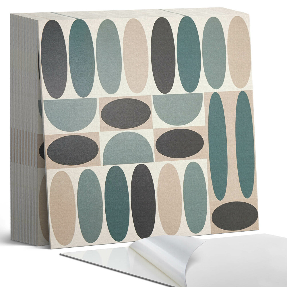 Plăci de vinil autoadezive Forme ovale într-o formă atractivă