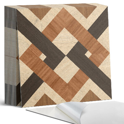 Plăci din PVC autoadezive Motiv geometric din lemn