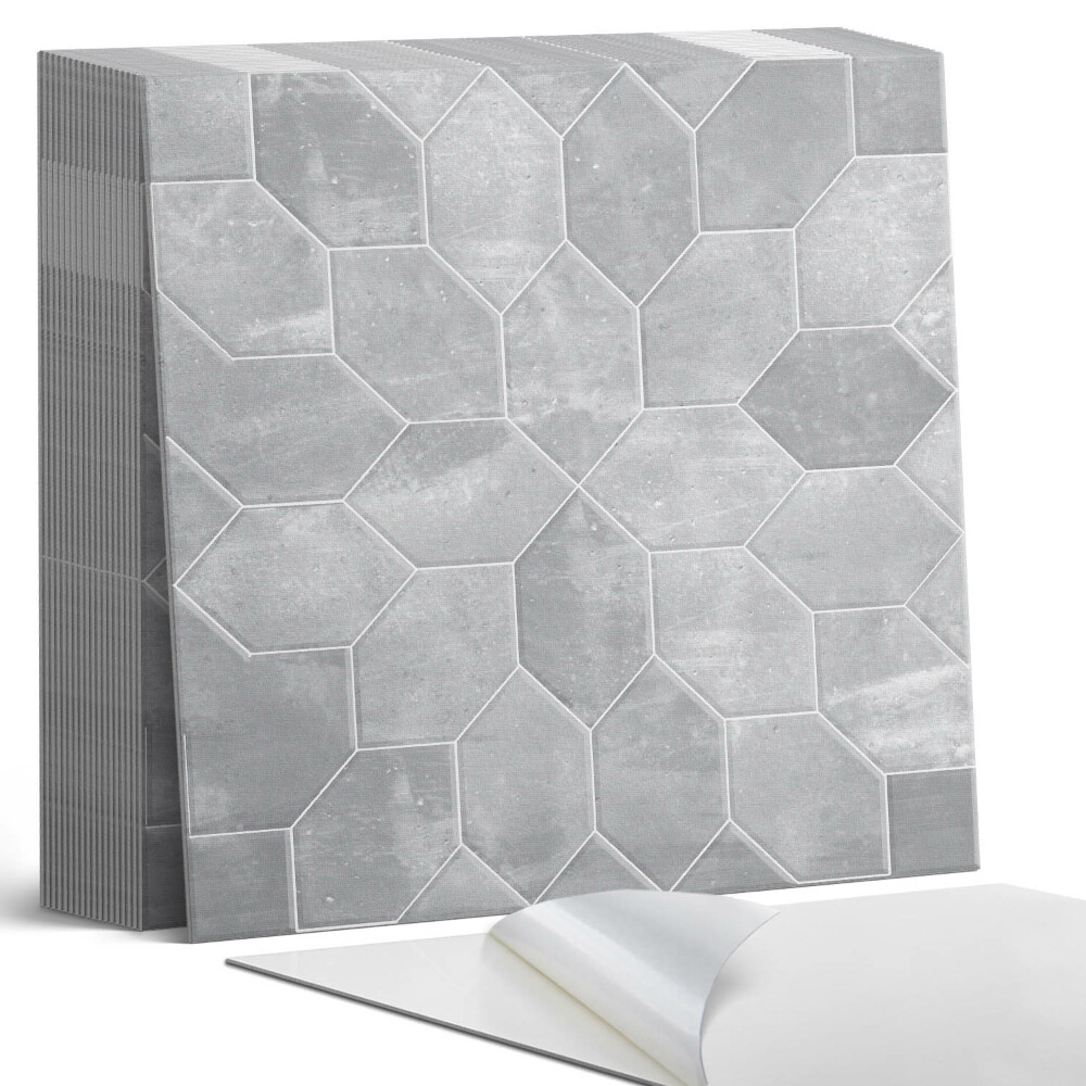 Plăcile de vinil Mozaic hexagonal în stil geometric