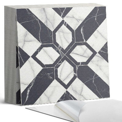 Plăci de vinil autoadezive Model de marmură în forme geometrice