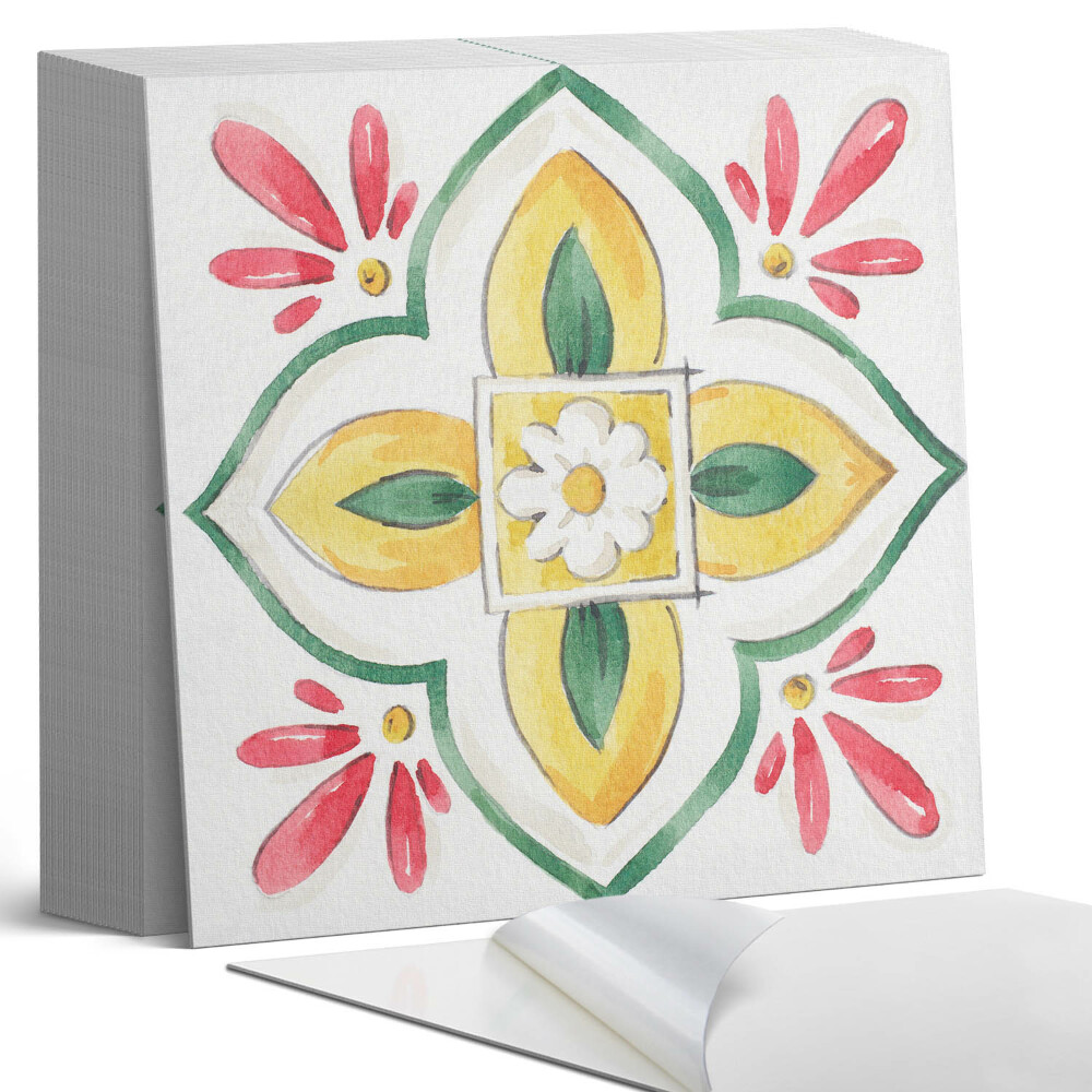 Plăci de vinil autoadezive Aranjament floral într-o ramă