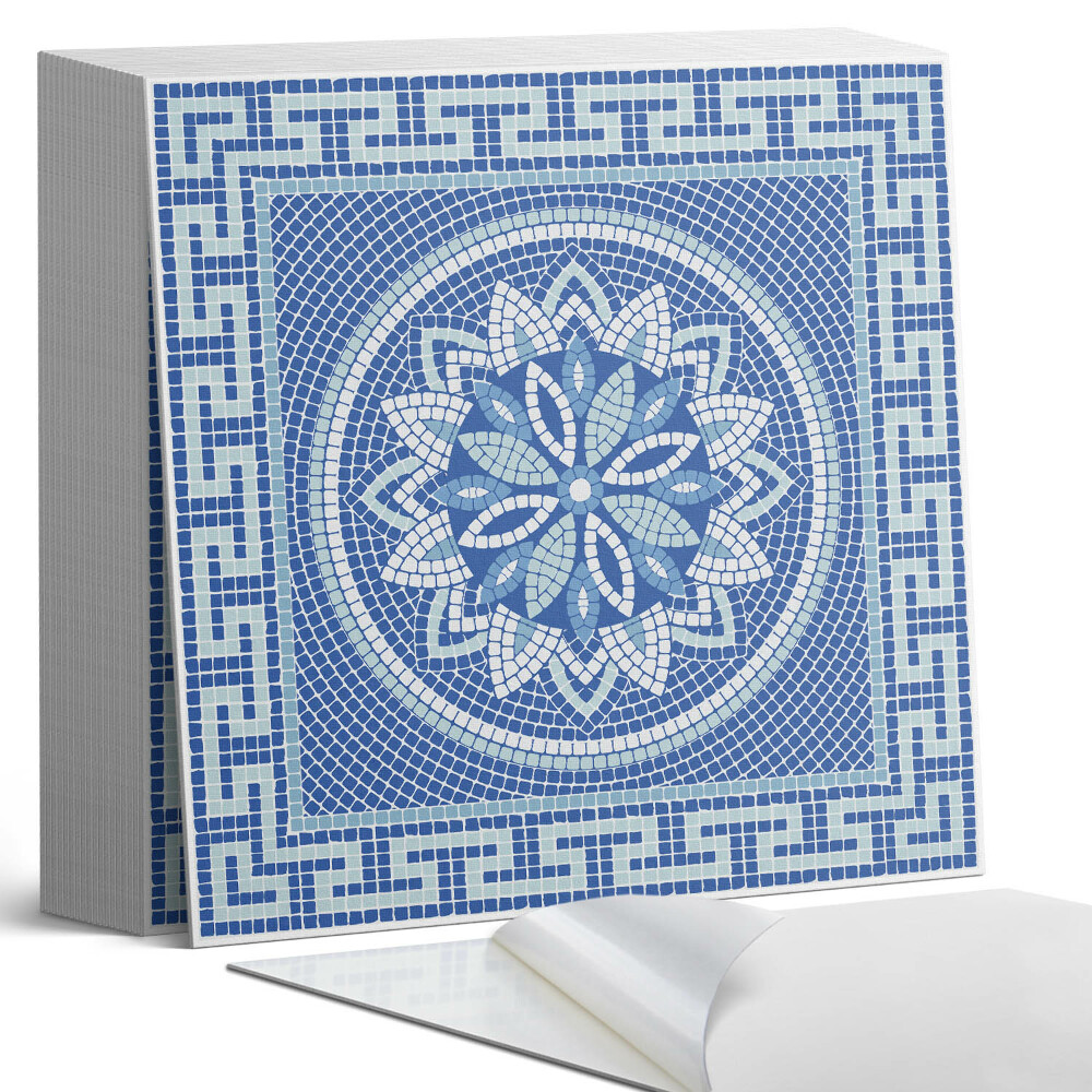 Plăci de vinil autoadezive Model floral de mozaic