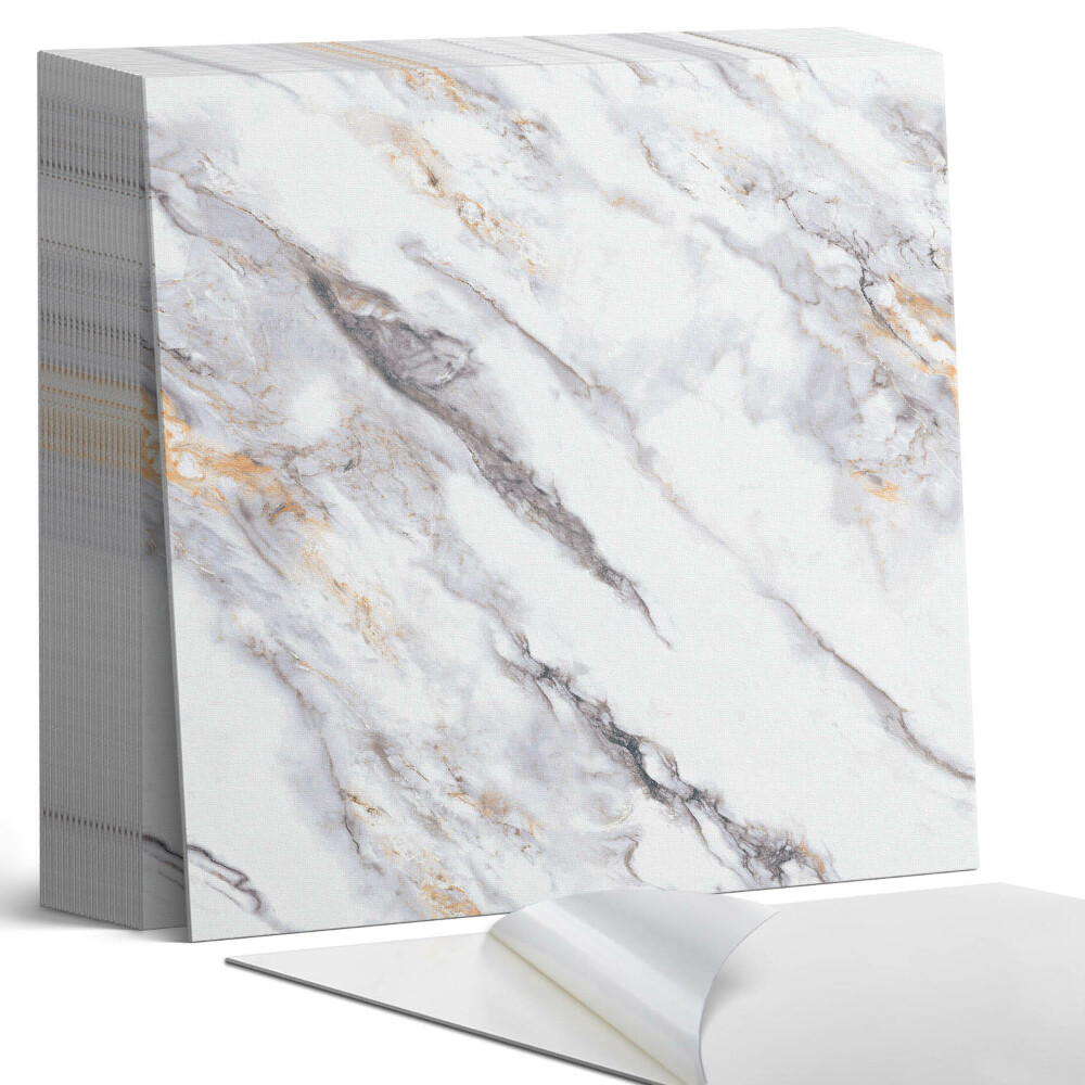 Plăci din PVC autoadezive Stilul marmorat într-o versiune elegantă