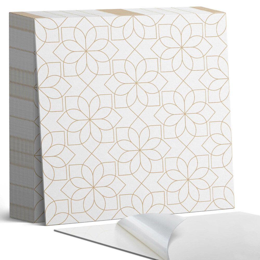 Plăcile de vinil Geometrie florală într-un stil modern