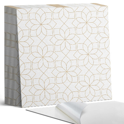 Plăcile de vinil Geometrie florală într-un stil modern