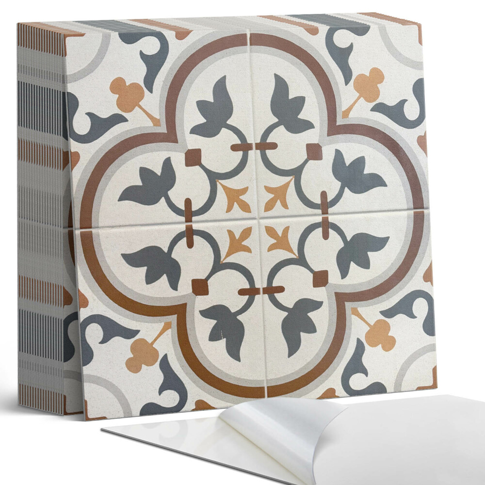 Plăci din PVC autoadezive Motiv floral în carouri