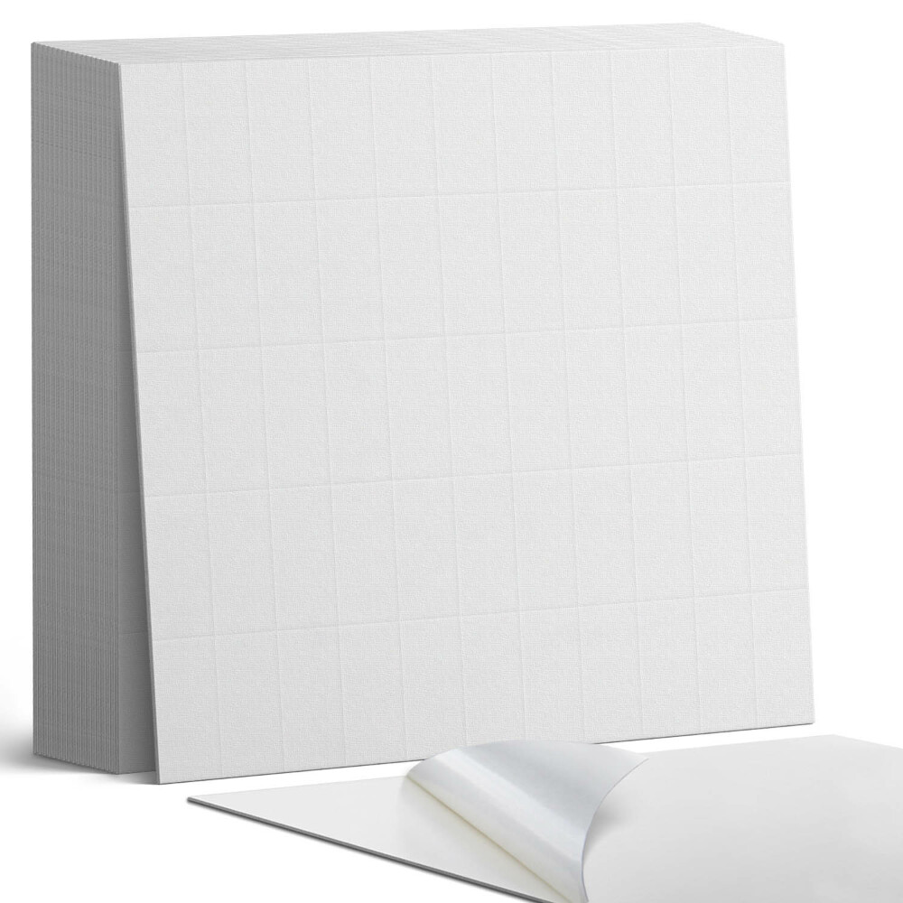 Plăci de vinil autoadezive Model dreptunghiular în nuanțe deschise