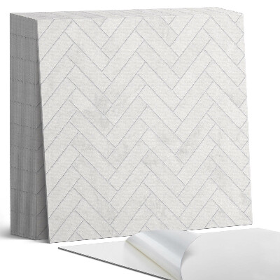 Plăci din PVC autoadezive Model herringbone în trei dimensiuni