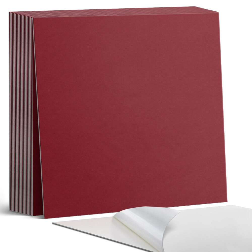 Plăci din PVC autoadezive Accent Burgundy