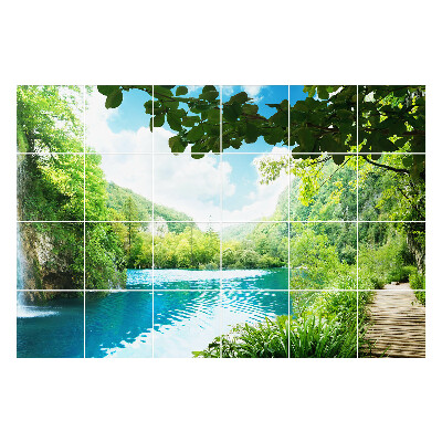 Autocolante gresie si faianta Peisaj acvatic pitoresc