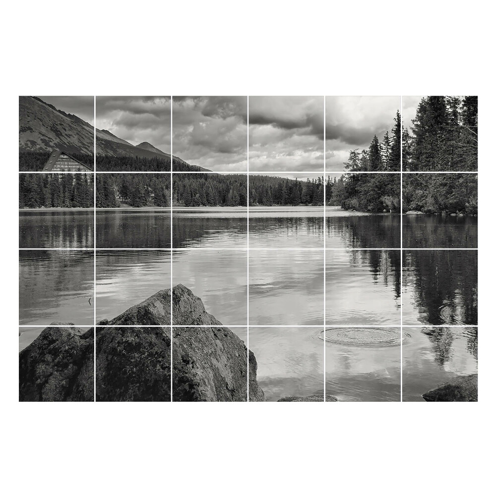 Autocolante pentru gresie Un peisaj acvatic liniștit