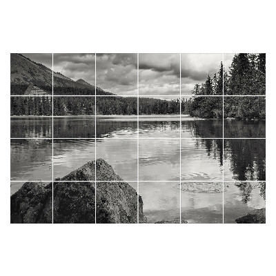 Autocolante pentru gresie Un peisaj acvatic liniștit