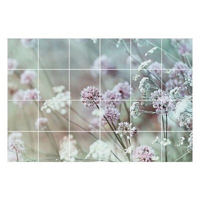 Autocolante gresie Motiv floral în fundal