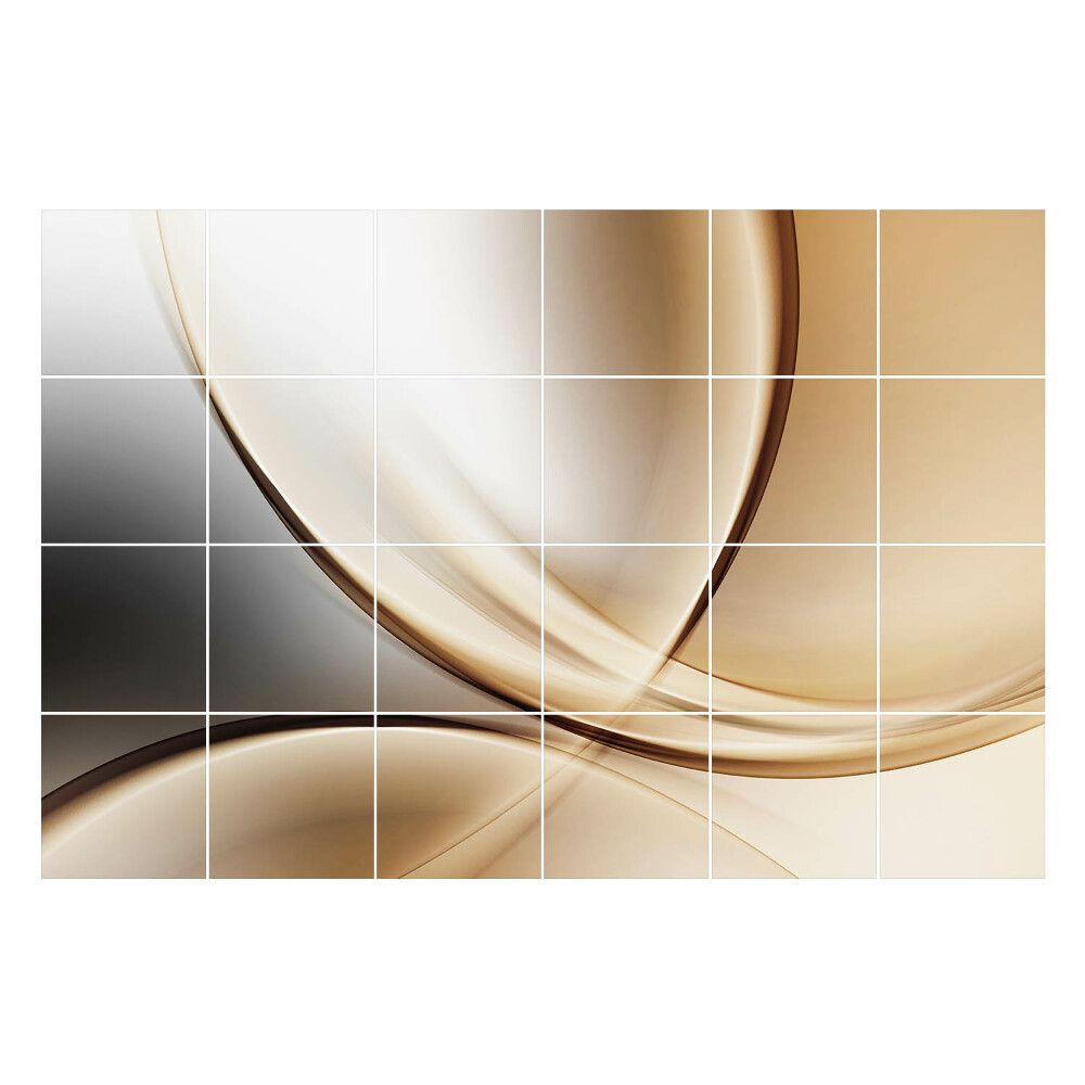 Autocolante gresie si faianta Valuri și curbe abstracte