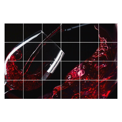 Autocolante gresie si faianta Vin într-un pahar