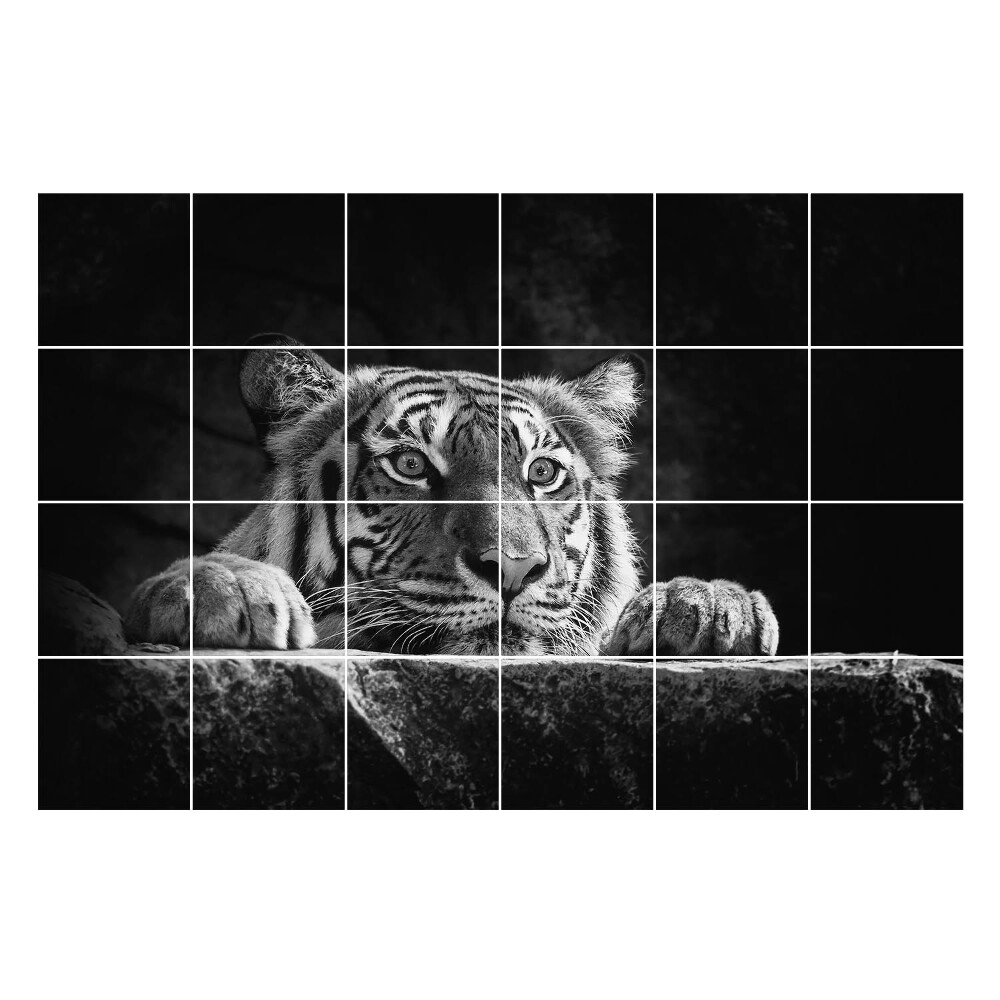 Autocolante gresie Prim-plan al unui tigru