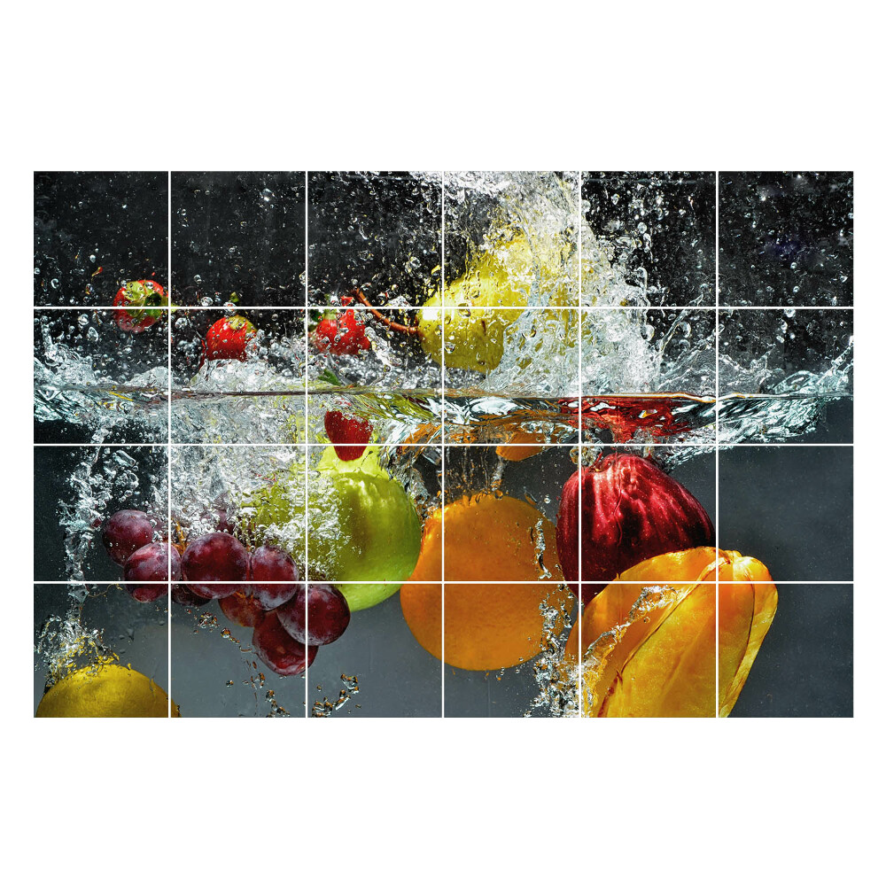 Autocolante gresie si faianta Explozie de fructe în apă
