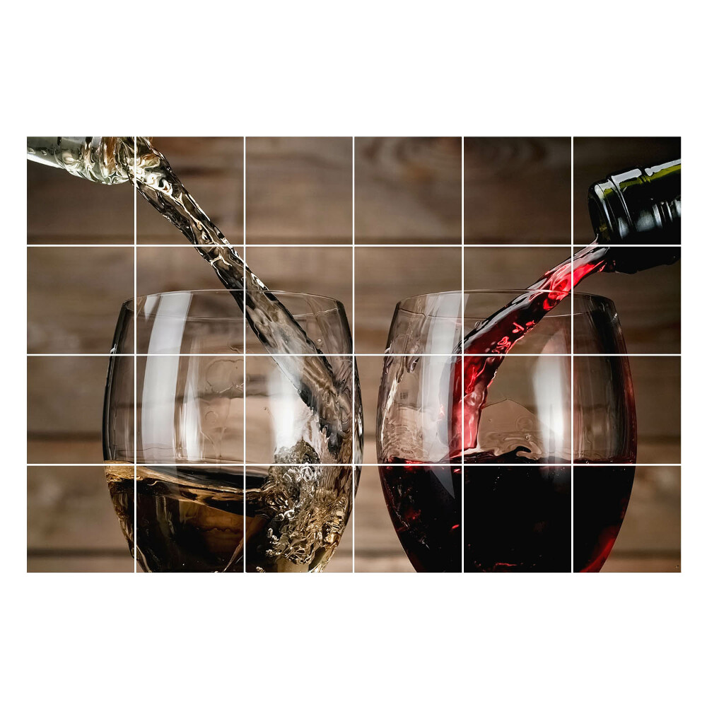 Autocolante gresie si faianta Turnarea băuturilor în pahare