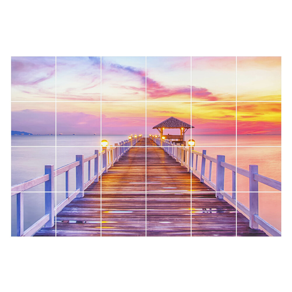 Autocolante gresie Dig peste ape calme