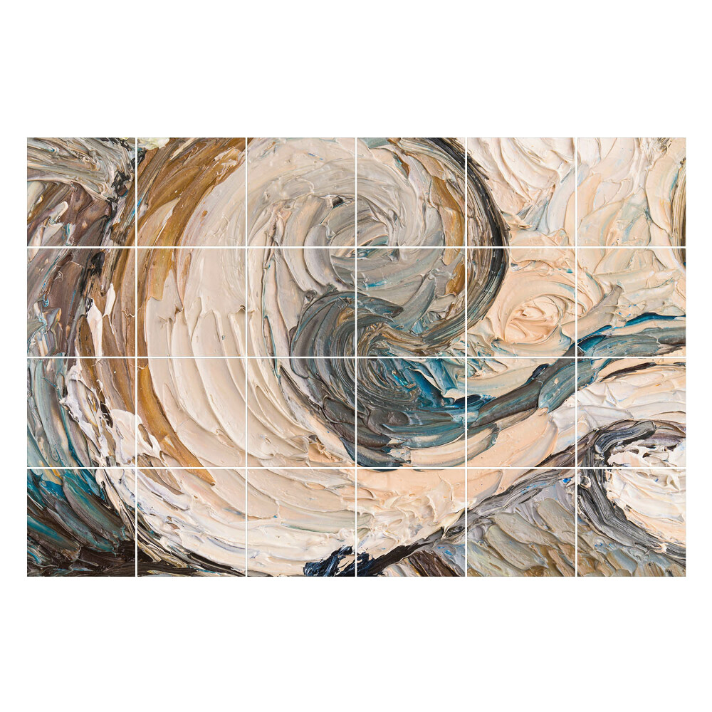 Autocolante pentru gresie Textură abstractă vârtejuri