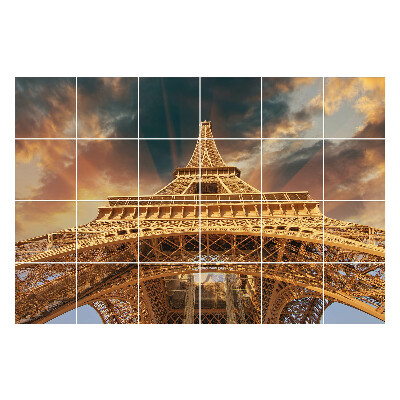 Autocolante pentru gresie Turn în nori