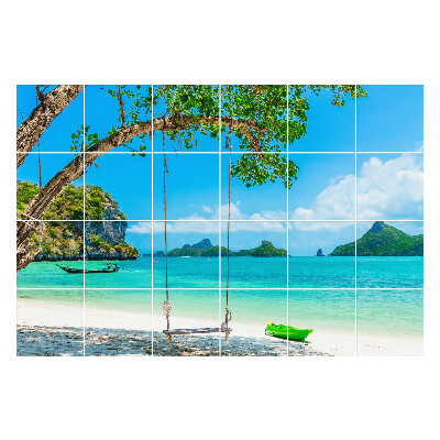 Autocolante gresie si faianta Leagănă-te lângă mare