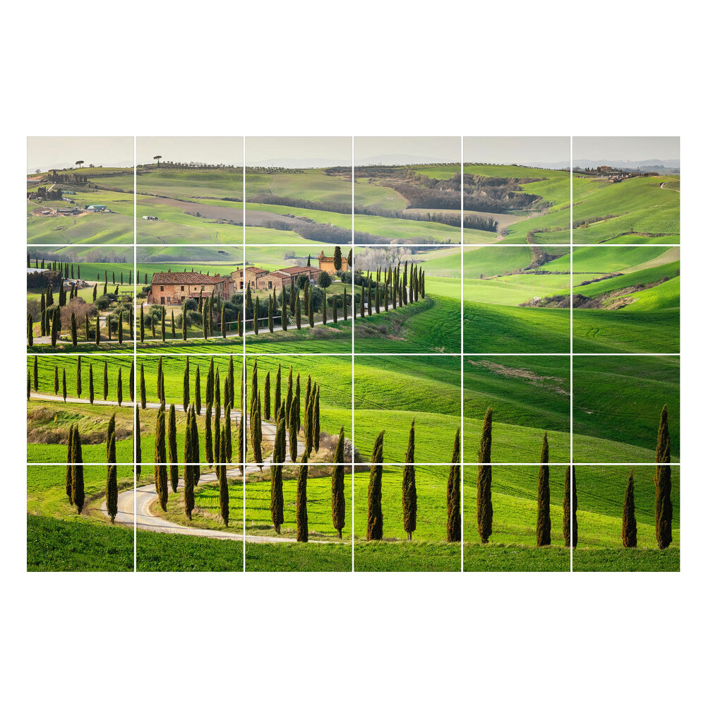Autocolante gresie si faianta Panoramă rurală italiană