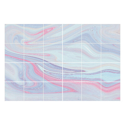 Autocolante pentru gresie Valuri line de culoare