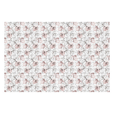 Autocolante pentru gresie Motiv floral cu frunze