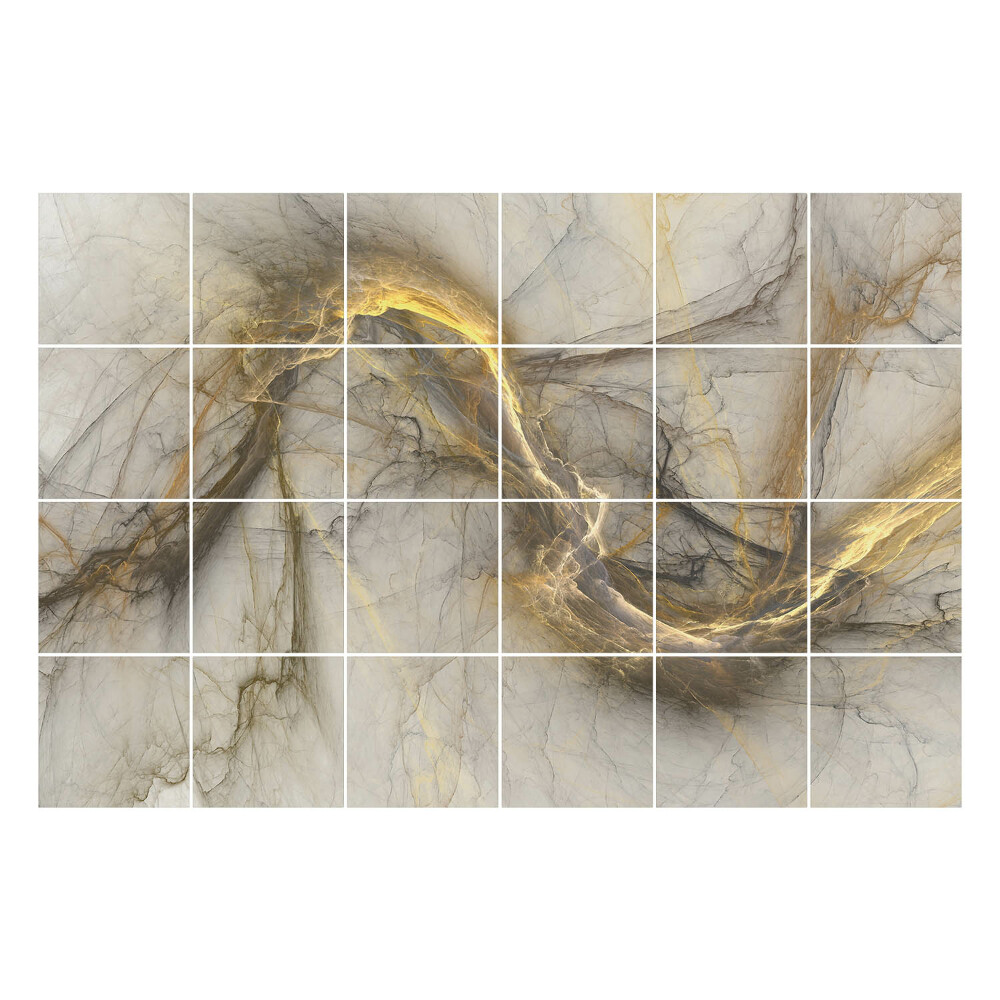 Autocolante pentru gresie Linii și forme abstracte