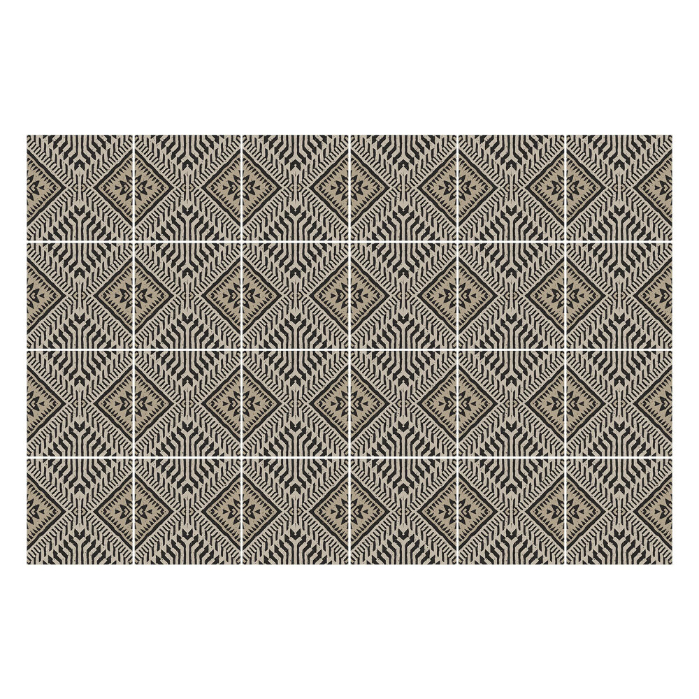 Autocolante pentru gresie Motive geometrice de romburi