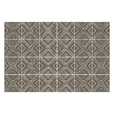 Autocolante pentru gresie Motive geometrice de romburi