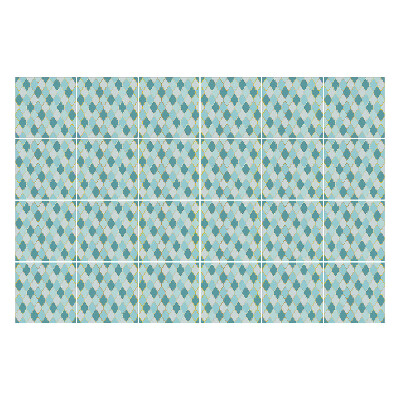 Autocolante gresie Forme încrucișate într-o grilă