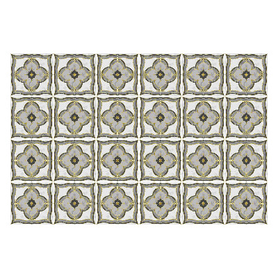 Autocolante pentru gresie Ornamente într-o grilă