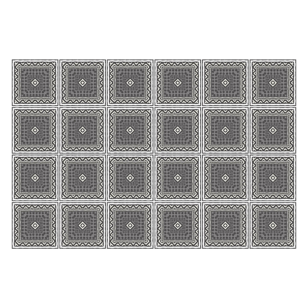 Autocolante gresie Plăci pătrate cu ornamente