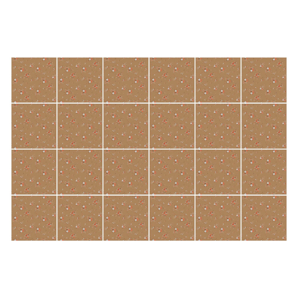 Autocolante pentru gresie Motiv floral în fundal