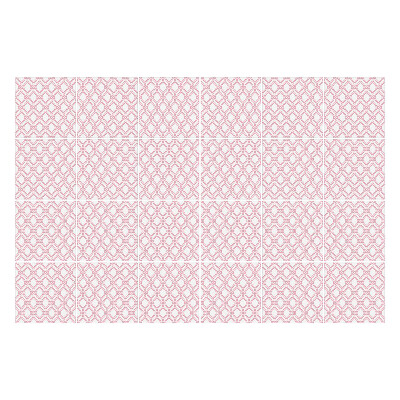 Autocolante pentru gresie Romburi delicate într-o grilă