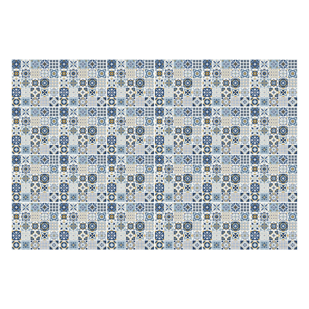 Autocolante gresie Geometrie cu motiv floral