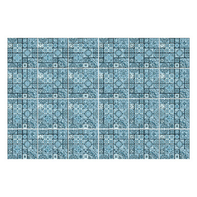 Autocolante gresie Motive geometrice într-o grilă