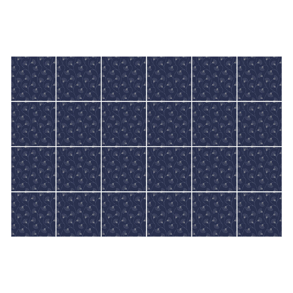 Autocolante gresie Valuri cu frunze